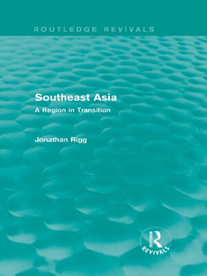 cover image of Southeast Asia (Routledge Revivals)